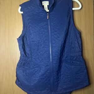 Blue Quilted Women's Vest